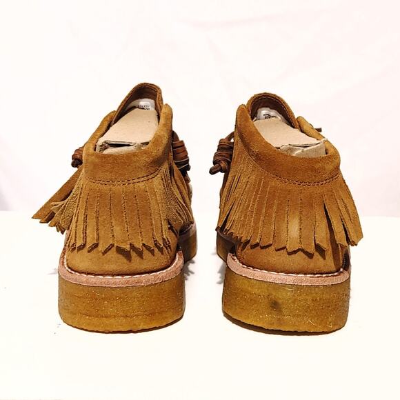 Sperry + Rebecca Minkoff Suede Fringe Chukka Fashion Boots Tan Womens Size US 7M - Picture 5 of 7